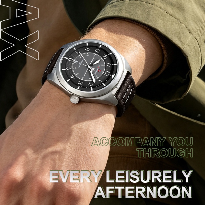 Watch Display Box - Reloj de cuarzo NAVIFORCE, elegante, para